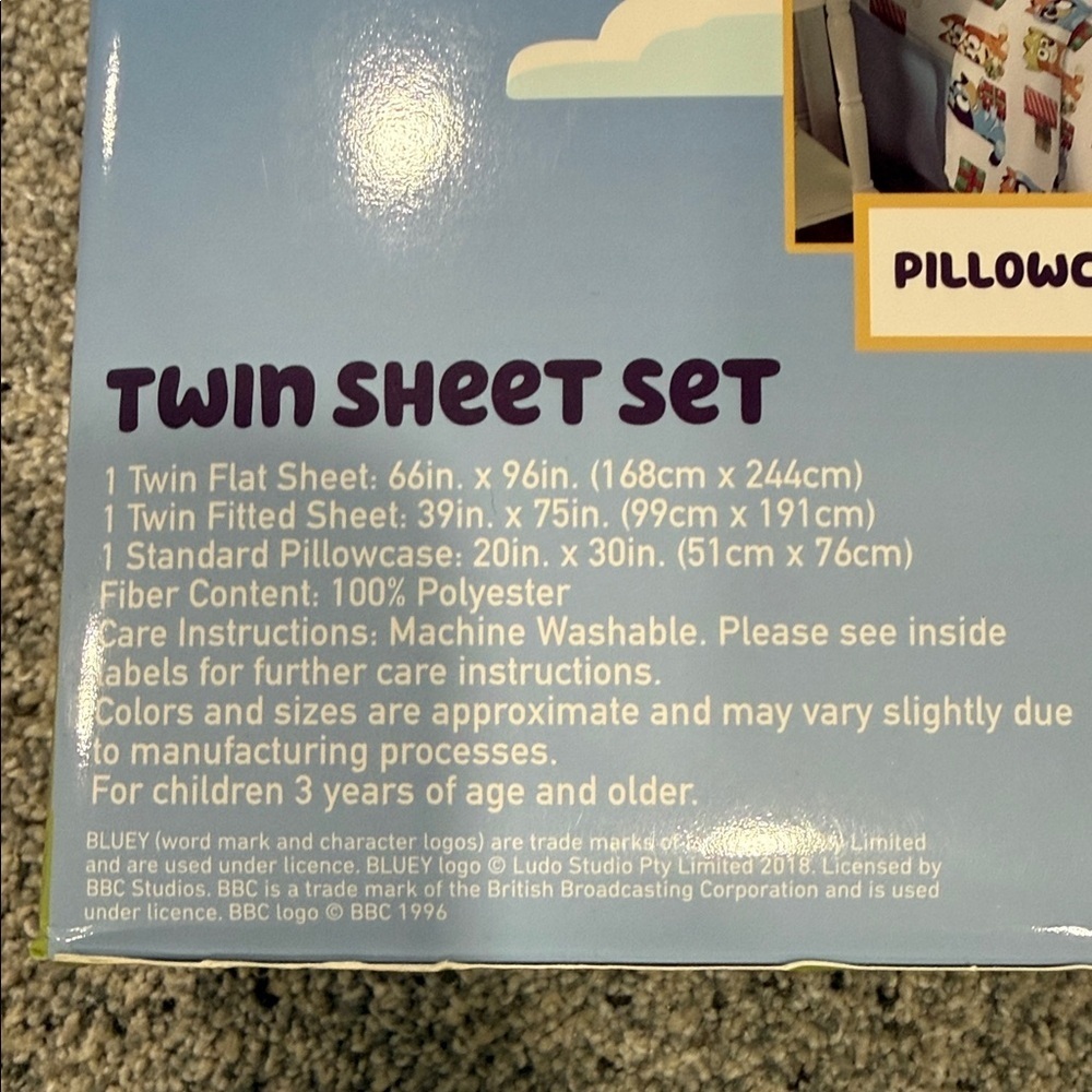 Bluey Twin Sheet Set - Colorful Design - Picture 5 of 6